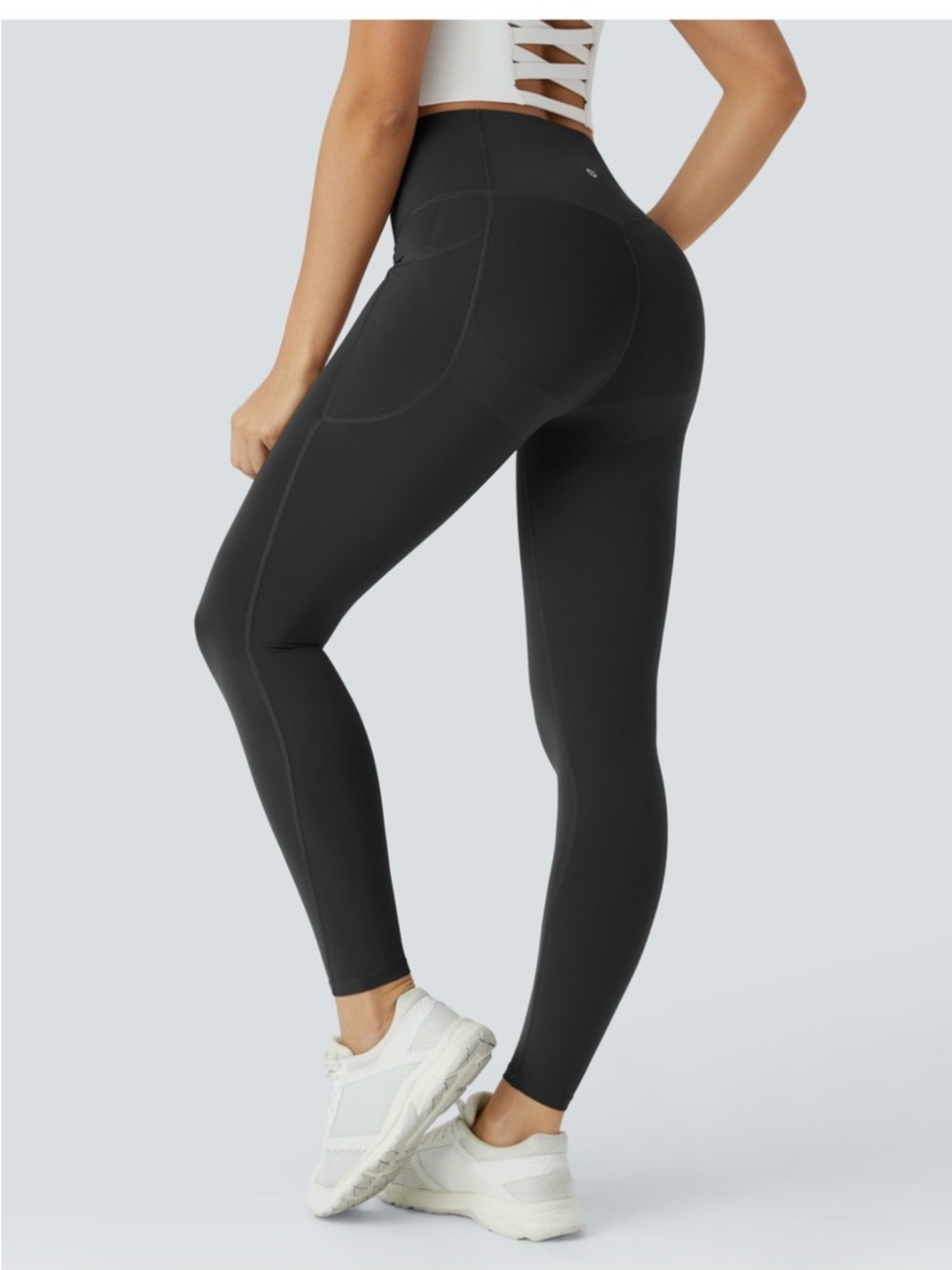 High-Waist Black Sculpting Leggings for Women